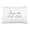 One Bella Casa One Bella Casa 73987PCES59 Sleep Now Work Later Printed Standard Pillow Case; Grey & Multicolor 73987PCES59